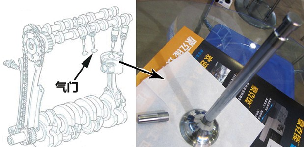 趙顯華給記者展示的氣門，它由豪克能機床加工而成
